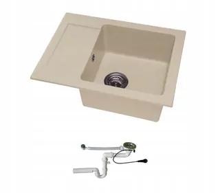 Kuchynský drez - Umývadlo GRANITE 58X44 SIPHON AUTO 8 FARBY