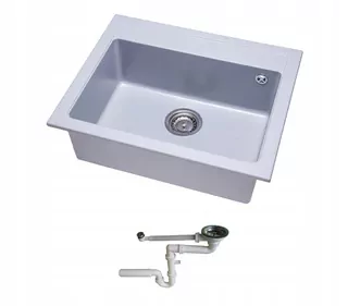 Kuchynský drez - Umývadlo GRANITE 58X48 + SIPHON 8 COLOR COLOR DOWN