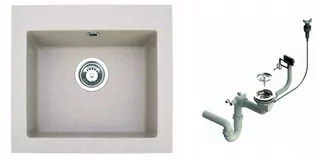 Kuchynský drez - GRANITE SIMP 4 FARBY 48X44 SIPHON AUTOMAT