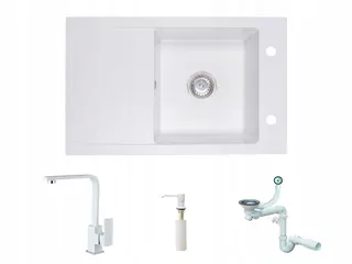 Žula drevík + kuchynská baterija + dávkovač tekutosti