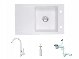 Žula drevík + kuchynská baterija + dávkovač tekutosti