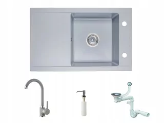 Žula drevík + kuchynská baterija + dávkovač tekutosti