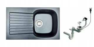Kuchynský drez - GRANIOLOVÉ DOPLNKY FARBY 71X42 SIPHON AUTOMAT