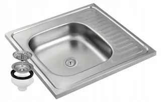 Kuchynský drez - Steel drez 1komoro veľký odkvapkávač D6624