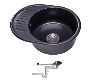 Kuchynský drez - Sink umývadlo GRANITE 58X44 S SIPHON 8 FARBY