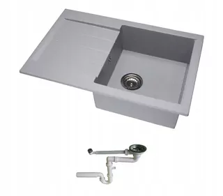 Kuchynský drez - Umývadlo GRANITE 76X50 Sink Siphon 8 farieb