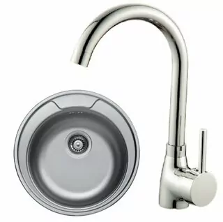 Kuchynský drez - Single-Chamber Sink Sink + Batéria