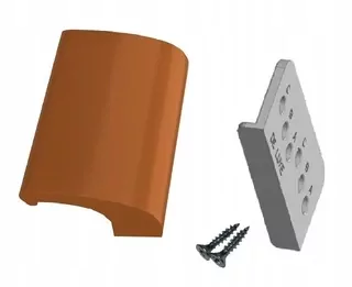 Kľučka na okno - Zlatý dub kľučka z hliníka na balkón
