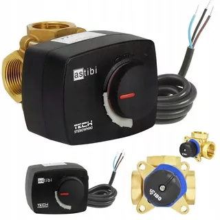 Ibo ventil 1'' IBO MIX 3 DN25 + tech astibi STZ-120 T pohon zmiešavacieho ventilu