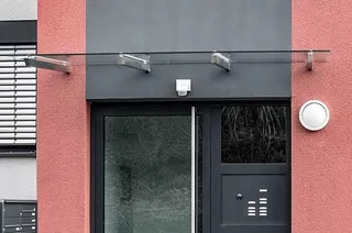 Strešná strieška cez sklenené dvere 300 cm / 150 cm