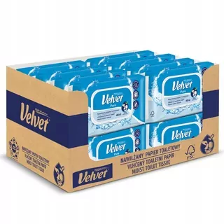 Vlhčený neparfumovaný zamatový papier 48 ks.