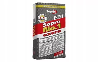 SOPRO lepiaca malta NO.1 400 EXTRA 22,5kg/op S1 multifunkčná deformovateľná lepiaci malta.