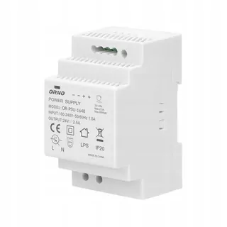Napájací zdroj na lištu DIN 24VDC 2,5 A 60 W šírka 3 moduly