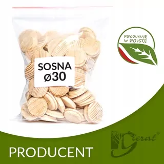 Montážne zátky borovica fi 30 - 100 ks