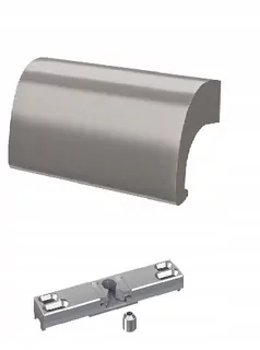 Západka balkónových dverí + kľučka De Luxe F9 Titanová anóda + skrutky