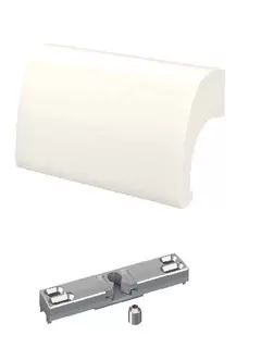 Západka balkónových dverí + kľučka De Luxe krémová + skrutky