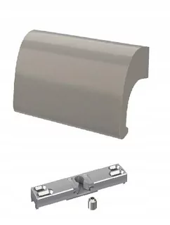 Západka balkónových dverí + kľučka De Luxe Satin + skrutky