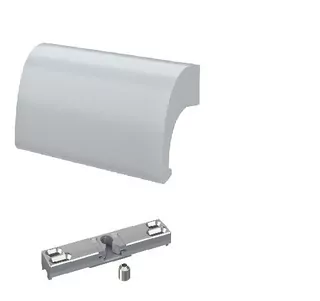 Západka balkónových dverí + kľučka De Luxe Silver + skrutky