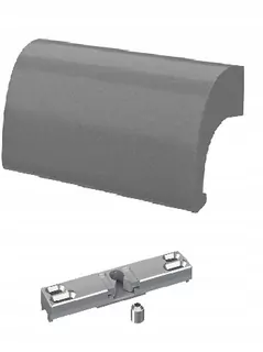 Západka balkónových dverí + kľučka De Luxe Titan + skrutky