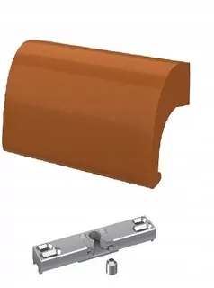 Západka balkónových dverí + kľučka De Luxe RAL 8003 + skrutky