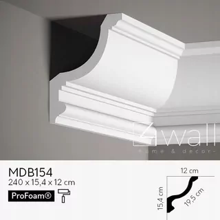 Ozdobná vysoká dekoračná lišta MDB154 12 cm