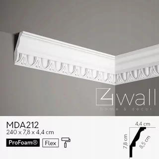 Dekoratívna vysoká stropná lišta MDA212 7 cm