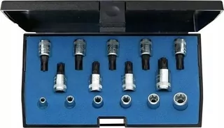 Sada skrutkovačov 1/4" pre drevené dosky s skrutkami TORX 4-10xmm a skrutkovacími otvormi 8-40x mm