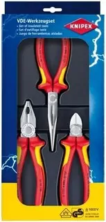 Súprava izolovaných klieští, 3-dielna, VDE KNIPEX
