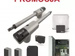 Teleskopické pohony pre krídlové brány namontované na stĺpiku, s dĺžkou krídla do 3,0 m a