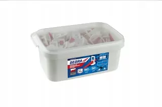Súprava pre horizontálne dlaždice 150klipy+50Drážky v vedre 3L