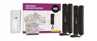 Dvojdomový interkom Urmet 6025/442 RF-N - panel Elite na povrchovú montáž + 2 unifóny Signo.