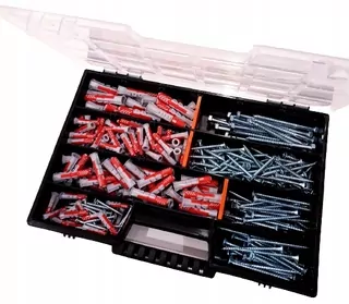 Skrutky, šróby - DuoPower 280 štipce set! Fischer + rukavice