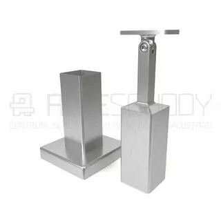 Prierez: štvorec 40 × 40 mm - profil s hrúbkou steny 2 mm