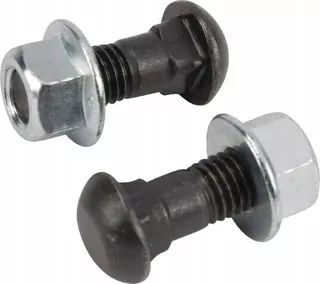 Skrutky, šróby - Sada skrutiek 2 ks Štvorhranná podpera M12x35 mm. + na