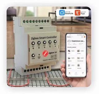 Regulátor podlahového kúrenia Zigbee - 5 zón