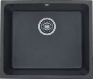 Kuchynský drez - 1-miskový drez Kernau KGSU 60 1B Black Metallic