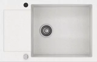 Kuchynský drez - Drez Kernau KGS H 6078 1B1D WHITE s odkvapkávačom