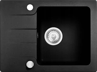 Umývadlo Kernau KGSC4558 1B1D Black Metallic žulová