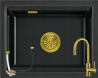 Keramický drez Systemceram Kara 50 U Nero
