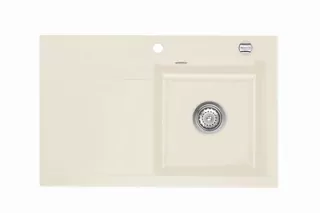 Nastaviteľný drez Systemceram Stema 80 Magnolie Pravá komora
