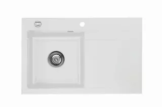 Nastaviteľný drez Systemceram Stema 80 Satin Ľavý oddiel