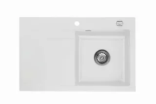 Nastaviteľný drez Systemceram Stema 80 Satin Pravá komora