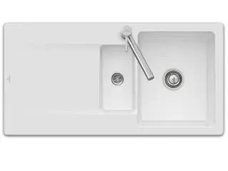 V&B Siluet 60R 3337 01 kg Snow White - umývadlo s odtokovou rúrkou