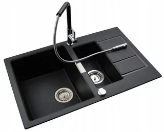 Umývadlo s batériou Linea 2 a automatickým sifónom