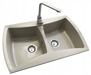 1. žulový drez DOUBLE