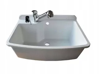 Umývadlo + batéria s pohyblivým výtokom + dávkovač