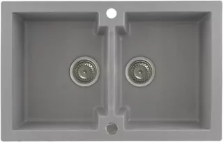Žulový drez Kernau KGS A 80 2B Grey Metallic