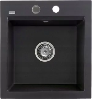 Žulový drez KGS M 45 1B BLACK METALLIC