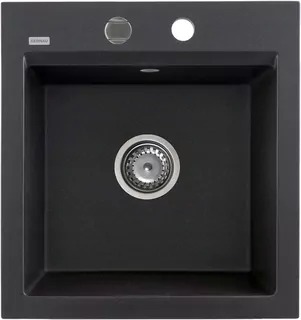 Žulový drez KGS M 45 1B BLACK METALLIC