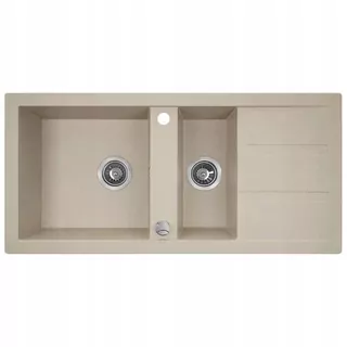 Žulový drez 1,5-komorový BARBADOS béžový 480 × 1000mm SBBE_431T